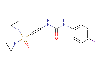 1-[2-[Bis(1-aziridinyl)phosphinyl ]vinyl ]-3-(p-iodophenyl)urea Structure,54948-28-6Structure