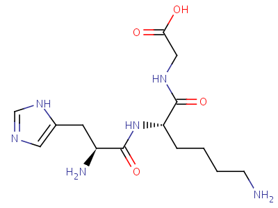 Glycyl-L-histidyl-L-lysine acetate Structure,62024-09-3Structure