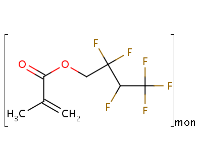 聚(2,2,3,4,4,4-六氟丁基丙烯酸甲酯)结构式,64376-86-9结构式