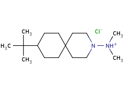 3-氮杂螺(5.5)十一烷 9-叔丁基-3-(二甲基氨基)盐酸盐结构式,73855-74-0结构式