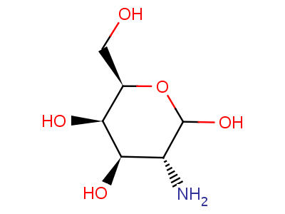 D-半乳糖胺结构式,7535-00-4结构式