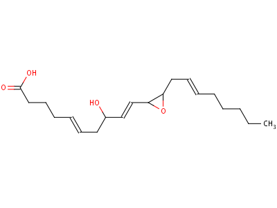 8(R,S)-羟基-11(S),12(S)-环氧二十碳-5Z,9E,14Z-三烯酸结构式,85589-24-8结构式