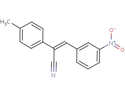 3-(3-(Hydroxy(oxido)amino)phenyl)-2-(4-methylphenyl)acrylonitrile Structure,86710-08-9Structure