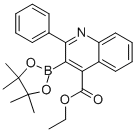 4-Quinolinecarboxylic acid, 2-phenyl-3-(4,4,5,5-tetramethyl-1,3,2-dioxaborolan-2-yl), ethyl ester Structure,1000007-26-0Structure