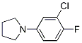 1-(3-Chloro-4-fluorophenyl)pyrrolidine Structure,1000339-33-2Structure