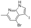 4-Bromo-3-iodo-6-methyl-7-azaindole Structure,1000340-56-6Structure