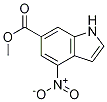 4-硝基-6-吲哚羧酸甲酯结构式_1000343-62-3结构式