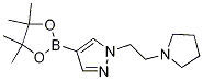 1H-pyrazole, 1-[2-(1-pyrrolidinyl)ethyl]-4-(4,4,5,5-tetramethyl-1,3,2-dioxaborolan-2-yl)- Structure,1000802-52-7Structure