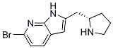 1H-pyrrolo[2,3-b]pyridine, 6-bromo-2-[(2s)-2-pyrrolidinylmethyl]- Structure,1001069-70-0Structure