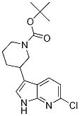 3-(6-氯-1H-吡咯并[2,3-B]吡啶-3-基)-1-哌啶羧酸-1,1-二甲基乙酯结构式_1001070-10-5结构式