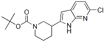 3-(6-氯-1H-吡咯并[2,3-B]吡啶-2-基)-1-哌啶羧酸-1,1-二甲基乙酯结构式_1001070-18-3结构式