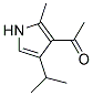 Ethanone, 1-[2-methyl-4-(1-methylethyl)-1h-pyrrol-3-yl]-(9ci) Structure,100131-78-0Structure