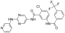 2-Chloro-n-[2-[(pyridin-3-yl)amino]pyrimidin-5-yl]-5-(3-trifluoromethylbenzoylamino)benzamide Structure,1001340-84-6Structure