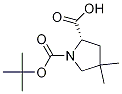 (S)-1-(tErt-Butoxycarbonyl)-4,4-dimethylpyrrolidine-2-carboxylic acid Structure,1001353-87-2Structure