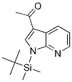 Ethanone, 1-[1-[(1,1-dimethylethyl)dimethylsilyl]-1H-pyrrolo[2,3-b]pyridin-3-yl]- Structure,1001413-65-5Structure