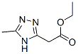 Ethyl 2-(5-methyl-4H-1,2,4-triazol-3-yl)acetate Structure,100187-10-8Structure