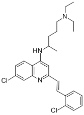 N-*4*-{7-Chloro-2-[2-(2-chloro-phenyl)-vinyl]-quinolin-4-yl}-N*1*,N*1*-diethyl-pentane-1,4-diamine Structure,10023-54-8Structure