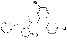 (S)-4-苄基-3-((s)-2-(3-溴苯基)-3-(4-氯苯基)丙酰基)噁唑啉-2-酮结构式_1002752-53-5结构式