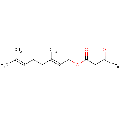 (E)-3,7-dimethyl-2,6-octadienyl acetoacetate Structure,10032-00-5Structure