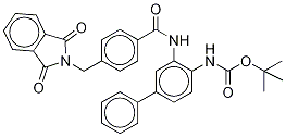 N-[3-[[4-[(1,3-dihydro-1,3-dioxo-2h-isoindol-2-yl)methyl]benzoyl]amino][1,1’-biphenyl]-4-yl]carbamic acid tert-butyl ester Structure,1003316-11-7Structure