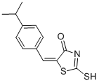 (5E)-5-(4-Isopropylbenzylidene)-2-mercapto-1,3-thiazol-4(5H)-one Structure,100393-19-9Structure