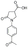 1-(4-Acetylphenyl)-5-oxopyrrolidine-3-carboxylic acid Structure,100394-11-4Structure