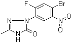 2-(4-Bromo-2-fluoro-5-nitrophenyl)-1,2-dihydro-5-methyl-3h-1,2,4-triazol-3-one Structure,100563-50-6Structure