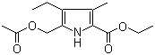 5-(乙酰氧甲基)-4-乙基-3-甲基-1H-吡咯-2-羧酸乙酯结构式_100619-73-6结构式