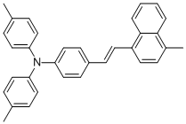 {4-[2-(4-Methyl-1-naphthalenyl)vinyl]phenyl}-di-p-tolyl-amine Structure,1006714-34-6Structure