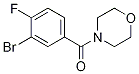 N-(3-bromo-4-fluorobenzoyl)morpholine Structure,1007207-89-7Structure