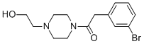 Ethanone, 2-(3-bromophenyl)-1-[4-(2-hydroxyethyl)-1-piperazinyl]- Structure,1007210-96-9Structure