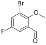 3-Bromo-5-fluoro-2-methoxybenzaldehyde Structure,1009093-60-0Structure