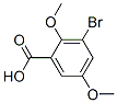 3-Bromo-2,5-dimethoxybenzoic acid Structure,100940-12-3Structure