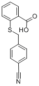 2-(4-Cyano-benzylsulfanyl)-benzoic acid Structure,100961-52-2Structure