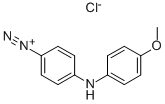 Benzenediazonium, 4-[(4-methoxyphenyl)amino]-, chloride Structure,101-69-9Structure