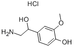 4-(2-Amino-1-Hydroxyethyl)-2-Methoxyphenol Hydrochloride Structure,1011-74-1Structure