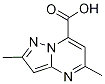 2,5-二甲基吡唑并[1,5-a]嘧啶-7-羧酸结构式_1011355-87-5结构式