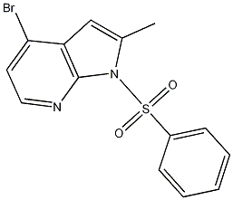 4-Bromo-2-methyl-1-(phenylsulfonyl)-1h-pyrrolo[2,3-b]pyridine Structure,1014613-05-8Structure