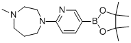 1H-1,4-diazepine, hexahydro-1-methyl-4-[5-(4,4,5,5-tetramethyl-1,3,2-dioxaborolan-2-yl)-2-pyridinyl]- Structure,1015242-02-0Structure