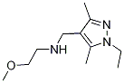 N-[(1-乙基-3,5-二甲基-1H-吡唑-4-基)甲基]-n-(2-甲氧基乙基)胺结构式_1015845-57-4结构式