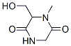 (9ci)-6-(羟基甲基)-1-甲基-2,5-哌嗪二酮结构式_101623-20-5结构式