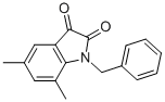 1-Benzyl-5,7-dimethylindoline-2,3-dione Structure,1017609-55-0Structure