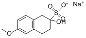 2-Hydroxy-6-methoxy-1,2,3,4-tetrahydro-naphthalene-2-sulfonic acid, sodium salt Structure,1017781-39-3Structure