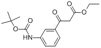 3-(3-叔丁氧基羰基氨基-苯基)-3-氧代-丙酸乙酯结构式_1017781-47-3结构式