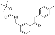 [3-(2-对甲苯-乙酰基)-苄基]-氨基甲酸叔丁酯结构式_1017781-81-5结构式