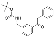 (3-苯基乙酰基-苄基)-氨基甲酸叔丁酯结构式_1017781-86-0结构式