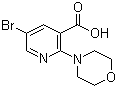 5-Bromo-2-(4-morpholinyl)-3-pyridinecarboxylic acid Structure,1017783-03-7Structure