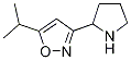 5-Isopropyl-3-pyrrolidin-2-ylisoxazole Structure,1018126-16-3Structure