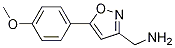 {[5-(4-Methoxyphenyl)isoxazol-3-yl]methyl}amine Structure,1018662-21-9Structure