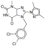 7-[(3,4-Dichlorophenyl)methyl]-8-(3,5-dimethyl-1h-pyrazol-1-yl)-3,7-dihydro-3-methyl-1h-purine-2,6-dione Structure,1019100-13-0Structure